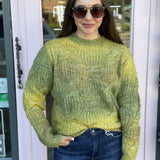 TIE DYE SCOOP NECK SWEATER