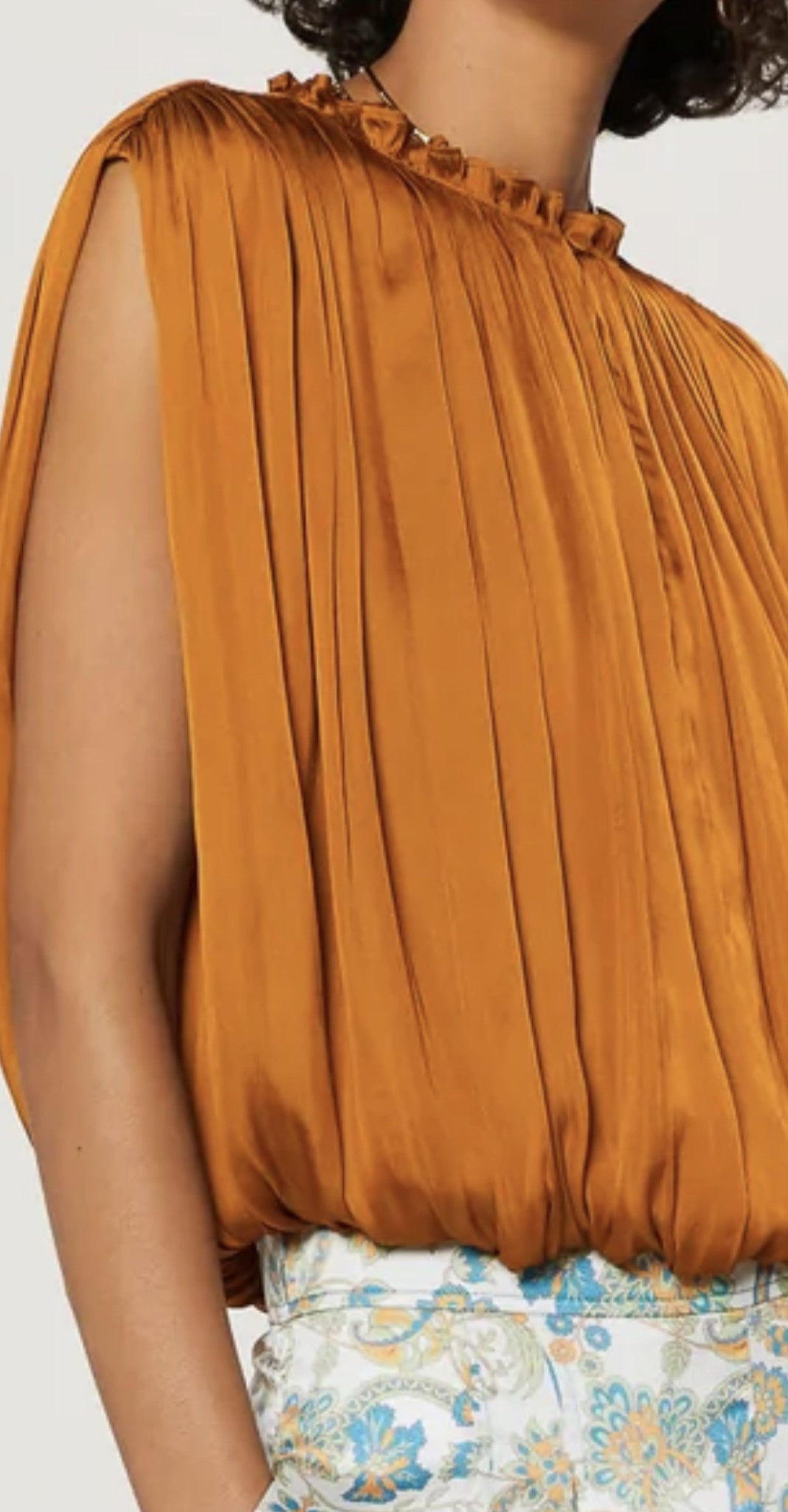 SLVLS SHIRRING TOP