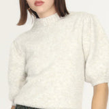 COZY KNIT PUFF SLV SWEATER