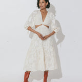 CELESTE CUT OUT MIDI DRESS