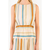 STRIPE MIDI DRESS