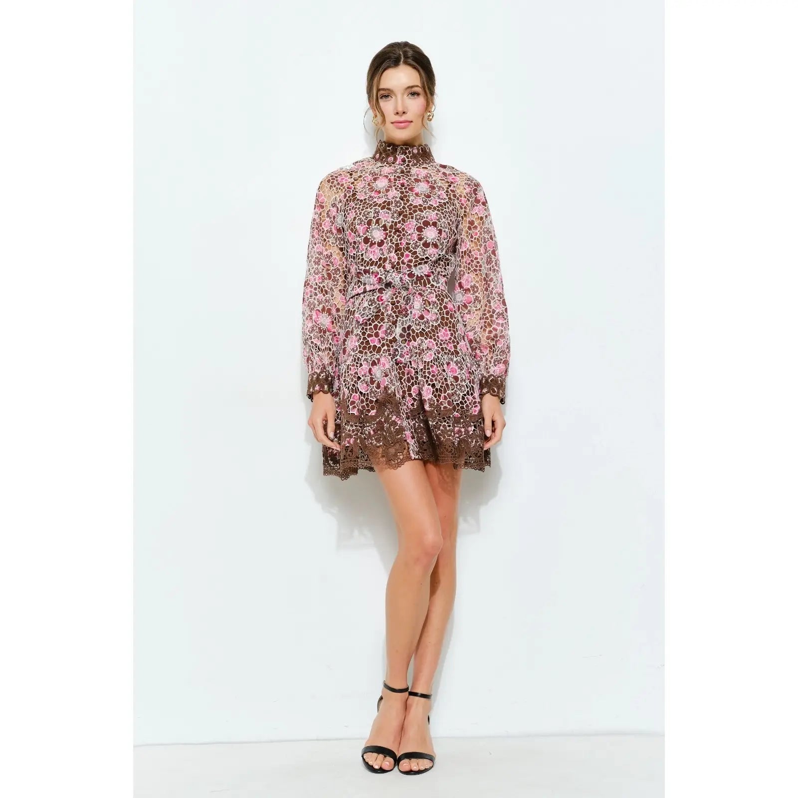 CHOCOLATE ORCHID MINI DRESS