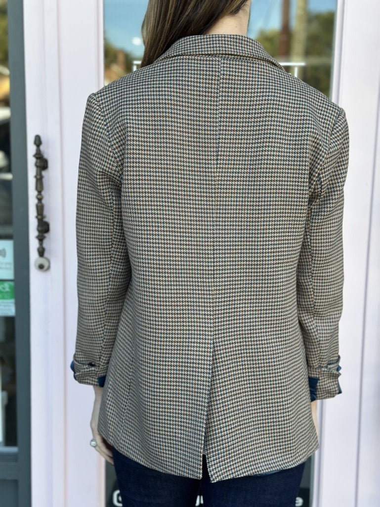 NOELIE HOUNDSTOOTH BLAZER