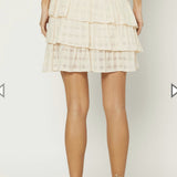 WINDOW JACQUARD MINI SKIRT