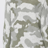 CAMO WAFFLE KNIT SWEATER