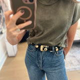 Olive Suede Top w/Buttons