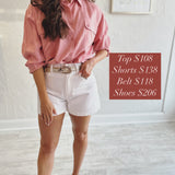 VIVIENNE WOVEN SHIRT ROSE PALE XS