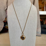 Chanel Button Necklace Small