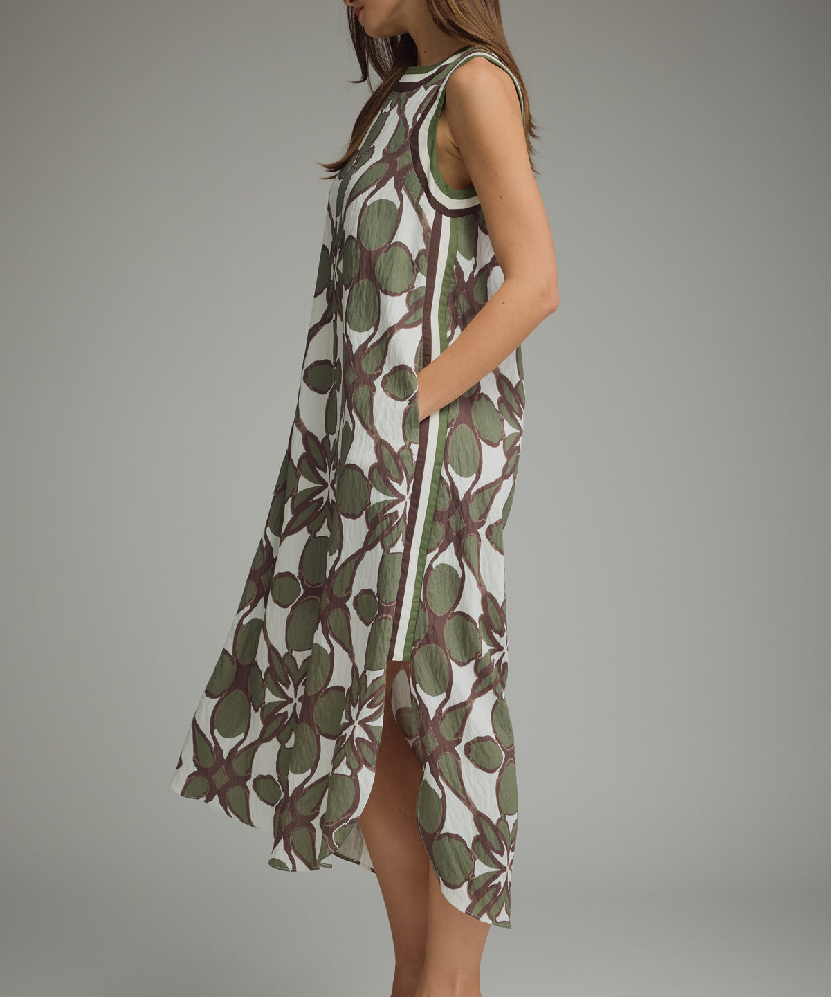 BENETT PRINT MIDI DRESS