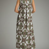 BENETT PRINT MIDI DRESS