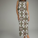 BENETT PRINT MIDI DRESS