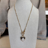 Chanel Button Necklace Med.