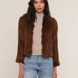 Rosa Faux Fur Jacket Ginger