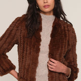 Rosa Faux Fur Jacket Ginger