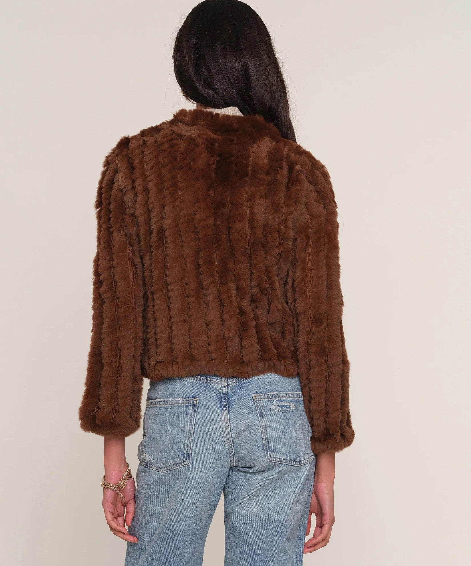 Rosa Faux Fur Jacket Ginger