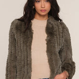 Rosa Faux Fur Jacket Moss