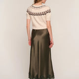 Mara Lace Skirt Olive