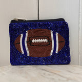 FOOTBALL COIN BAG NAVY