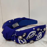 FOOTBALL HEADBAND BLUE