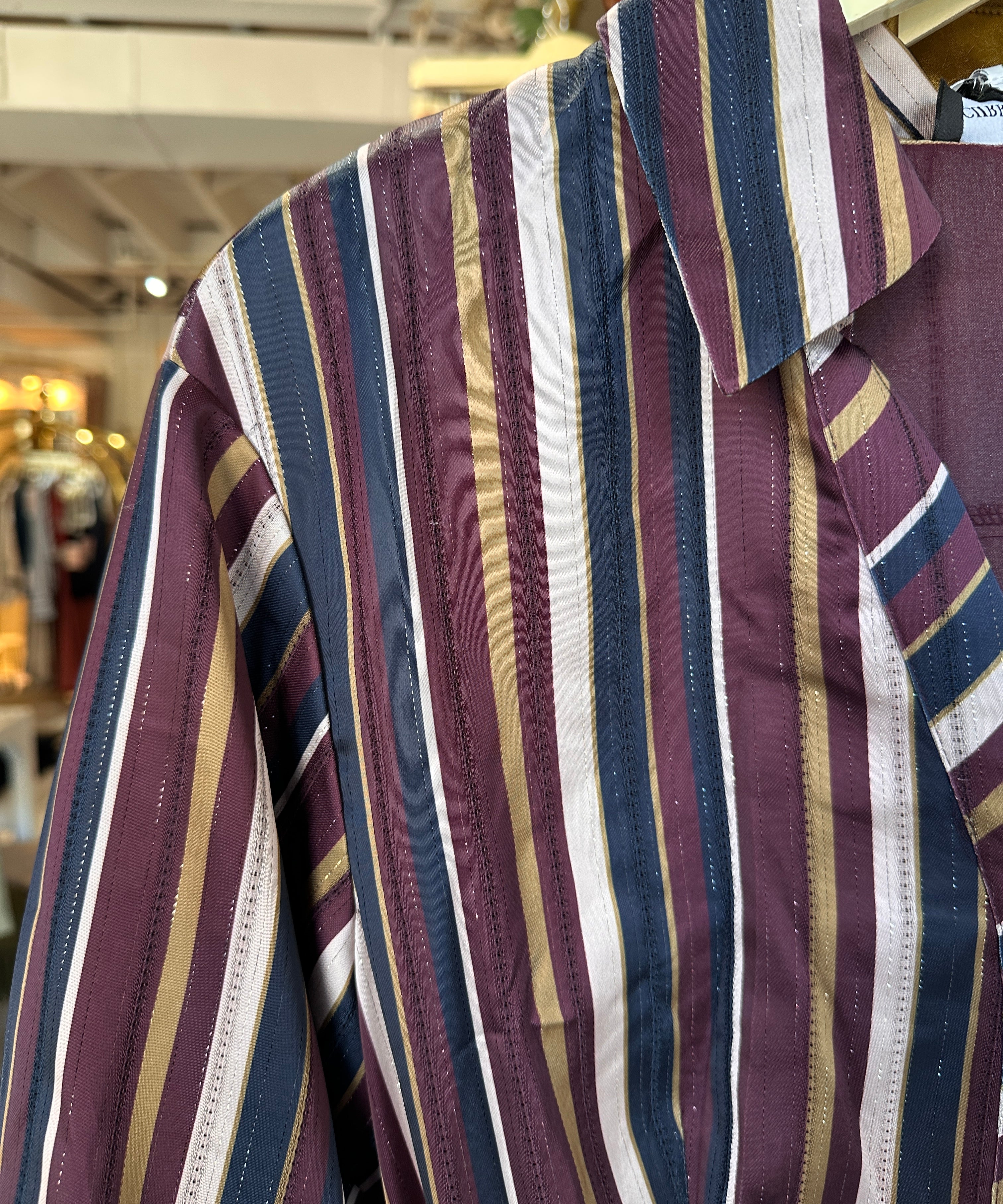 Striped 3/4 sleeve Dress