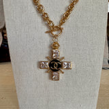 Chanel Cross Statement Necklace