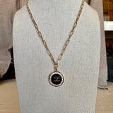 Chanel Button Necklace Med.