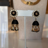 Chanel Black Chandelier Earring
