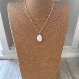 Gold Filled Baroque Pearl Necklace