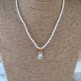 Pearl & Crystal Necklace