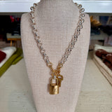 Mega Polo LV Lock Necklace