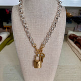 Mega Polo LV Lock Necklace