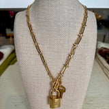 Punk LV Lock Necklace