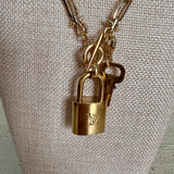 Punk LV Lock Necklace