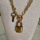 Long Equestrian LV Lock Necklace