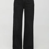 Lana Dble Button Black Jean