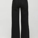 Lana Dble Button Black Jean