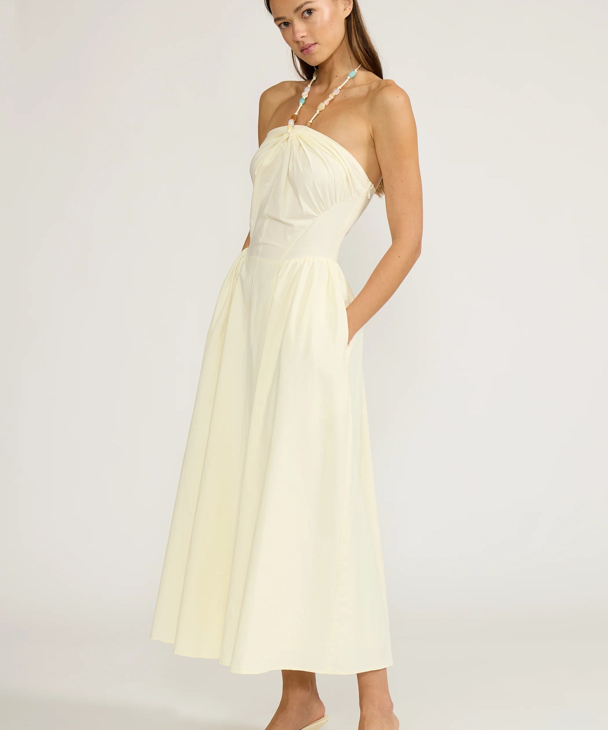 HILARY BEAD DETAIL DRESS