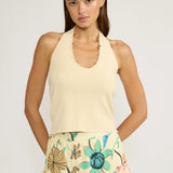 MAGGIE STONE NECK HALTER TOP