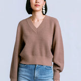 CARRARA SOLID V SWEATER