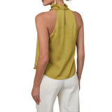SATIN HALTER TOP