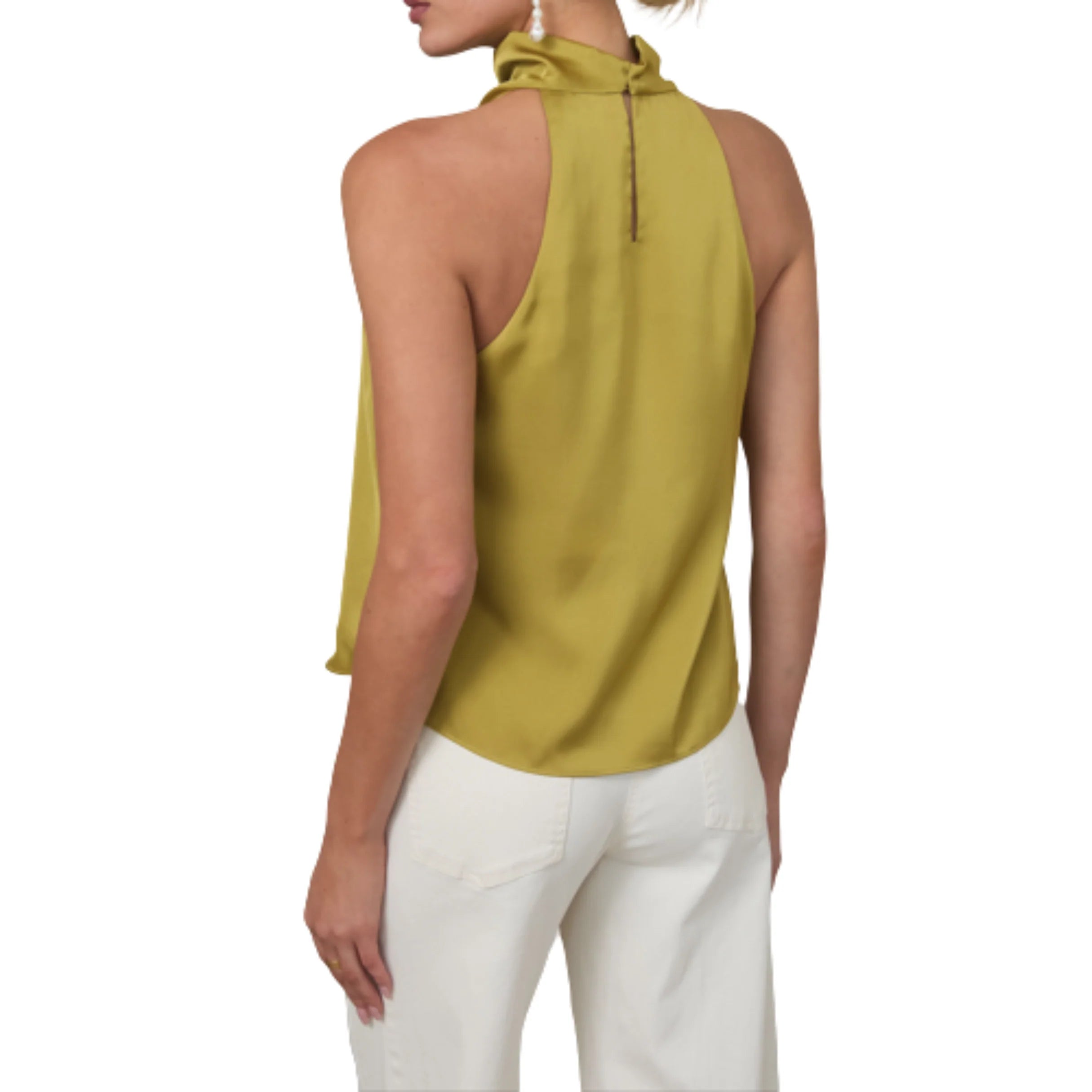 SATIN HALTER TOP