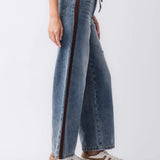 Washed Denim Trouser