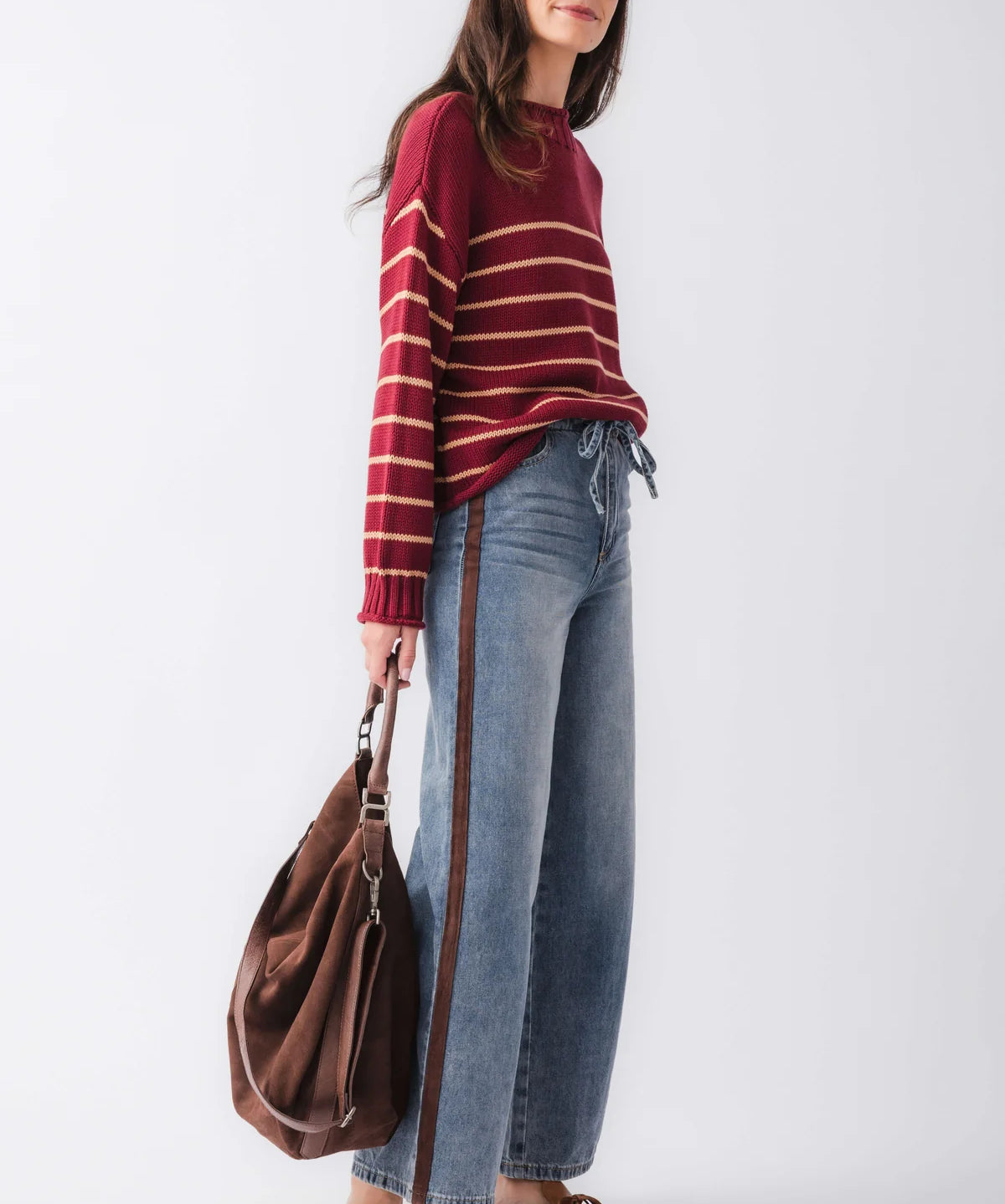 Washed Denim Trouser