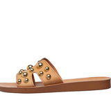 Studded flat sandal