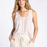 HYDRANGEA EYELET TOP
