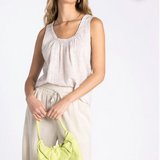 HYDRANGEA EYELET TOP