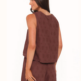 Eyelet short set