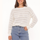 FAVIA OPEN STITCH SWEATER