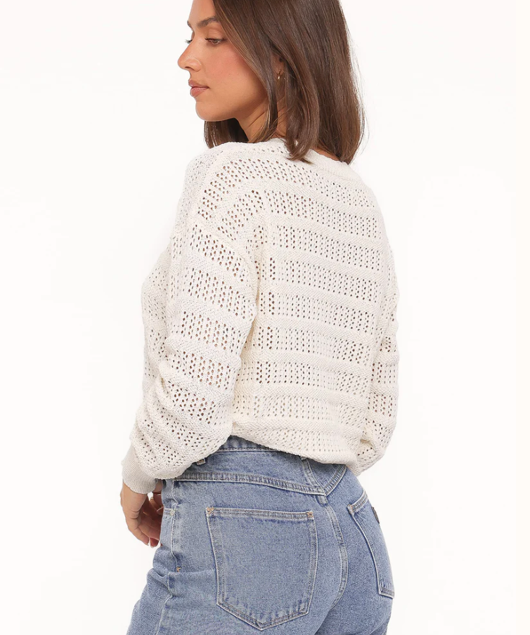 FAVIA OPEN STITCH SWEATER