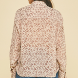 Star Print Button Down